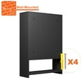 thumbnail image 2 of Kavey Shoe Cabinet with 2 Flip Drawers and Open Shelf, Black, 34.4 lbs, 2 of 11