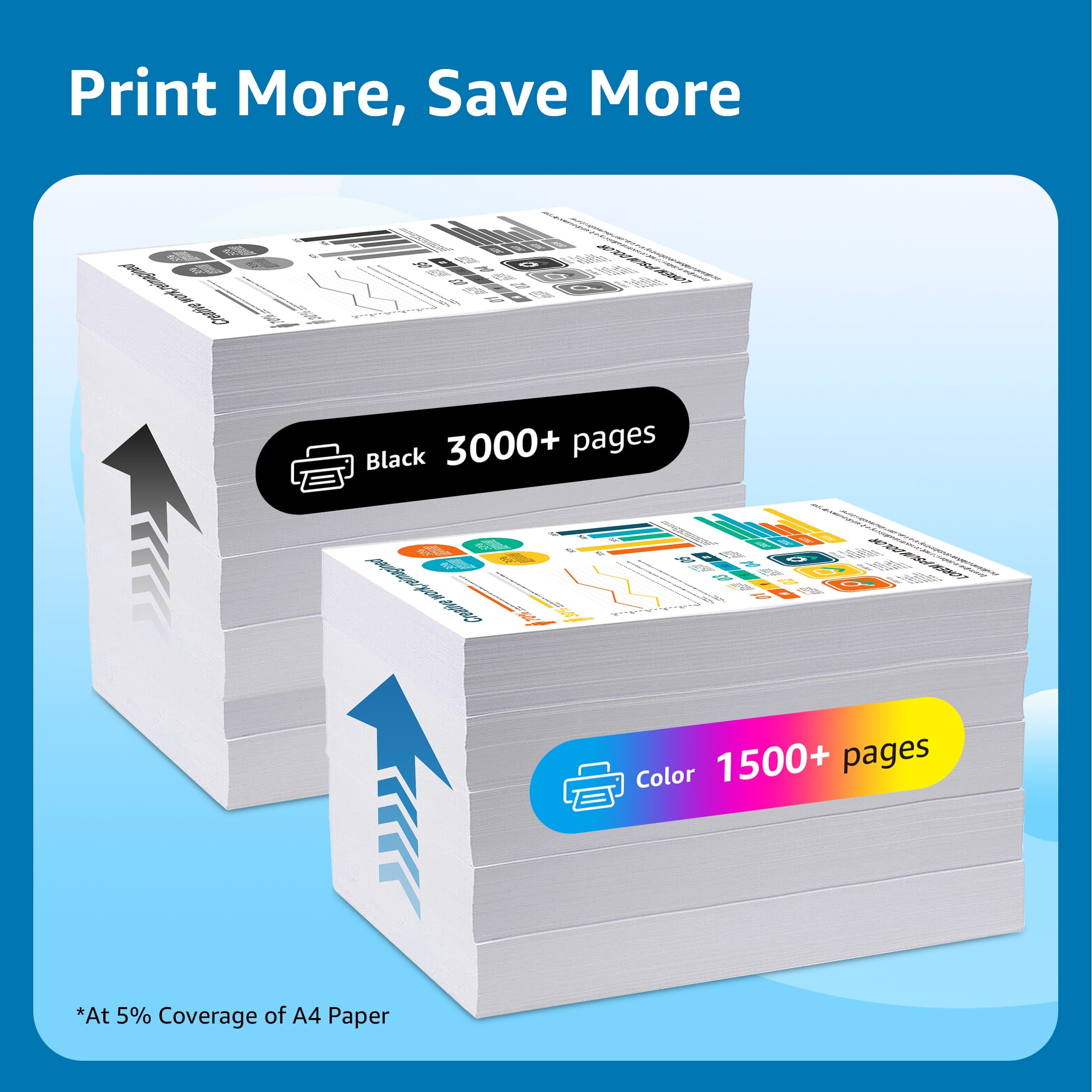 LC406 Ink Cartridges for Brother Printer J4535DW MFC-J4335DW MFC-J5855DW MFC-J6555DW MFC-J6955DW, Compatible LC406XL Ink Cartridges Combo Pack