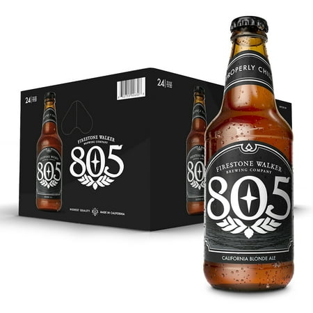 Firestone Walker 805 Blonde Ale Craft Beer, 24 Pack, 12 fl oz Bottles, 4.7% ABV
