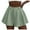 Green 1, variant on Kureaily Women's Stretchy High Waisted Pleated Wide Leg Shorts With Pockets