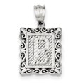 thumbnail image 1 of 925 Sterling Silver Dainty Letter B Initial Name Monogram Necklace Charm Pendant, 1 of 6