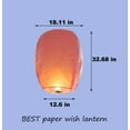 thumbnail image 2 of RUseeN 10 Pcs Chinese Lanterns to Release in Heaven, Multi-Colored Flying Lanterns Paper Lantern Hanging Paper Lanterns Wish Lantern Memorial for Celebrations of Family., 2 of 7
