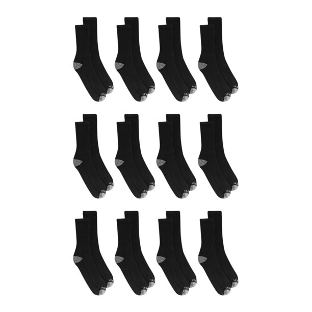 Fruit of the Loom Athletic Socks, 12 Pack