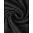 thumbnail image 5 of INSPIRE CHIC Women's Pajama Set Short Sleeve Round Neck Rolled Cuffs Top Elastic Waist Shorts Jersey Knit Sleepwear Sets S Black, 5 of 6