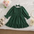 thumbnail image 5 of Mnyotv Spring Fall Clothes Long Sleeve Dress for Girls Sweet Birthday Outfits Toddlers Casual Flowy Dress Size 12-18Months, 5 of 5