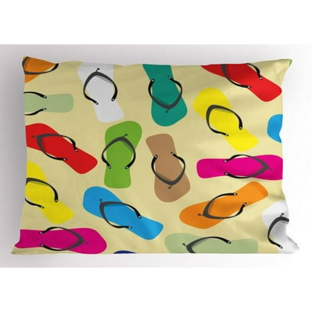 flip flop pillow sham