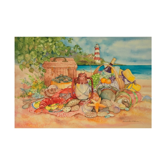 Trademark Fine Art 'Bayside Picnic' Canvas Art by Kathleen Parr McKenna