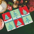 thumbnail image 6 of Beautynvta Christmas Placemats, Cute Christmas Printed Winter Placemats, Heat insulation Non-Slip Xmas Holiday Table Mats for Party Kitchen Dining Room Decoration, 11x16.5 Inch, 6 of 6