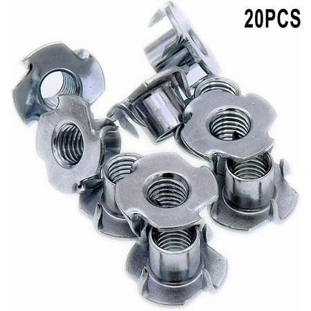 

T Nuts For Furniture Wood Captive Blind Inserts Four Pronged M3/M5/M6/ M8/ M10