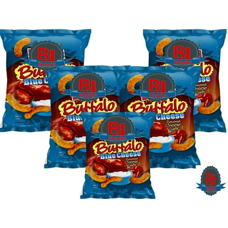 Herr's Buffalo Blue Cheese Curls 3 oz Pack of 3 (Curated by RJ Snacks)