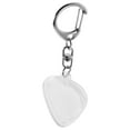 thumbnail image 1 of PAMINGONO Clear Guitar Picks Holder Keyring with Heart Pendant for Portable Pick Storage, 1 of 8