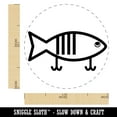 thumbnail image 2 of Fishing Lure Self-Inking Rubber Stamp Ink Stamper - Red Ink - Medium 1 Inch, 2 of 7