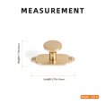 thumbnail image 3 of Goo-Ki 12 Pack Champagne Bronze Cabinet Drawer Knobs with Backplate, Zinc Alloy Single Hole Cabinet Pull Handles Hardware for Bar Cupboard Closet Wardrobe, 3 of 6