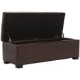 thumbnail image 5 of SAFAVIEH Large Manhattan Rustic Tufted Storage Bench, Brown, 5 of 12