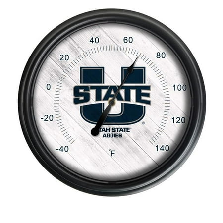 

Holland Bar Stool ODThrm14BK-08UtahSt NCAA Utah State Aggies 14 in. Dia. Indoor & Outdoor LED Thermometer Black