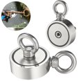 thumbnail image 3 of 400-1100LBS Double Ring Fishing Magnet Kit Pull Force Heavy Duty Strong Neodymium Magnet, 3 of 4