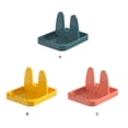 thumbnail image 3 of enqiretly Pot Lid Holder Foldable Plastic Restaurant Kitchen Countertop Pan Cover Spoon Rack Cooking Tableware Organizer Shelf Pink, 3 of 8