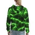 thumbnail image 7 of Haiem Green Lightning for Women's Fashion Hoodies & Sweatshirts with Kangaroo Pocket,Hooded Sweatshirt with Eye-catching Drawstrings-Medium, 7 of 7