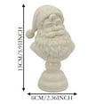 thumbnail image 3 of FYHALE Santa Claus Decor Santa Bust Sculptures, White Santa Claus Head Statue Resin Figurine, Santas Bust Sculptures, Christmas Home Decor Ornament for Bedroom Office Tabletop Bookshelf, 3 of 7