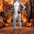 thumbnail image 3 of BOOMNY Halloween Mens Animal Bodysuit Hallowmas Animal Graphic Long Sleeve Catsuit Playful Stage Performance Fullbody Jumpsuit, 3 of 3