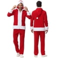 thumbnail image 4 of Conjunto de traje familiar de Papá Noel para Navidad 2024, disfraz de Papá Noel para Navidad, ropa para niños adultos, disfraces de personajes navideños familiares, 4 of 5