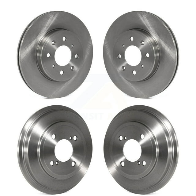 CMX Front Rear Disc Brake Rotors Drums Kit for Car 2015-2020 Honda Fit K8-102032