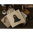thumbnail image 1 of Ghost Canvas Tote Bag Designs | Halloween Trick or Treat Bag, 1 of 7