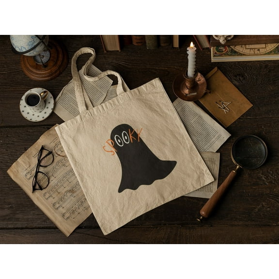 Ghost Canvas Tote Bag Designs | Halloween Trick or Treat Bag