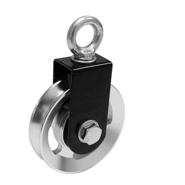 300kg 661lbs Swivel Pulley Block Turnhalle Cable Machine Build Soundless Single Wheel Pulleys Fitness Workout Equipment DIY Hardware 95mm