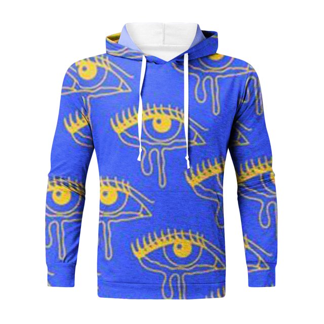 Sudadera con capucha con estampado digital de otoño e invierno para hombres Cobertura suelta de moda Fridja ghj987+6875