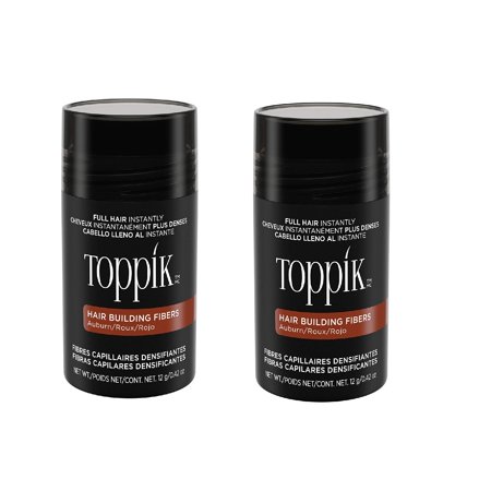 Toppik Hair Building Fibers, Auburn, 0.42 oz - 2 Pack