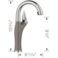 thumbnail image 3 of Blanco 526384 Artona 1.5 GPM Single Hole Pull Down Bar Faucet - PVD Steel / Anthracite, 3 of 7