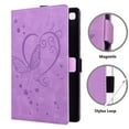 thumbnail image 7 of Tarise iPad Case 10.9" 2022, iPad 10th Generation Cover with Pencil Holder, Embossed Pattern PU Leather Defender Card/Stylus Holder Folding Stand Anti-Scratch Cover for iPad 10th Gen 5G, Purple, 7 of 7