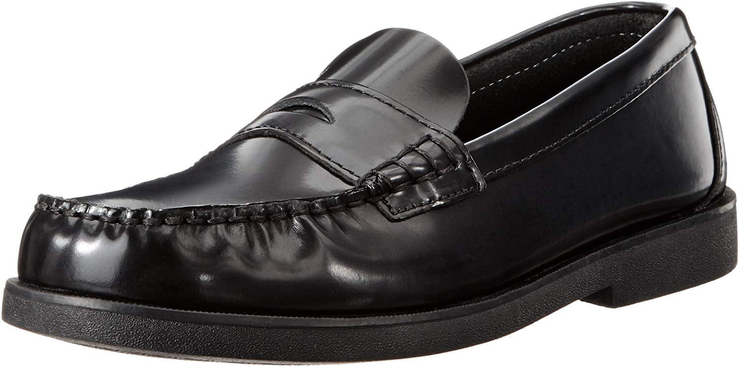 kids black sperrys