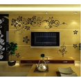 thumbnail image 3 of Adhesivo de pared flores zarcillo imagen de pared sala de estar dormitorio hogar pared deco, 50 cm * 70 cm oso de fresa Electrónica, 3 of 4