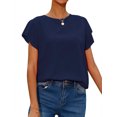 thumbnail image 1 of Blouse à Manches à Volants Unie pour Femmes, 1 of 5