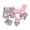Pink, variant on GYRATEDREAM Family Matching Swimsuits Two Pieces Tankini Set Leaf Printed Ruffles Bikini Mommy and Me Bathing Suits
