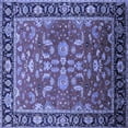 thumbnail image 1 of Ahgly Company Indoor Square Oriental Blue Traditional Area Rugs, 7' Square, 1 of 4