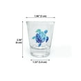 thumbnail image 2 of WIRESTER 1.5oz Crystal Shot Glass for Coffee Beer Wine Whiskey Vodka Milk Water & More - Blue Sea Turtle, 2 of 6