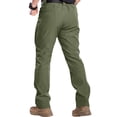 thumbnail image 5 of Domuza Mens Cargo Pants Ripstop Waterproof Hiking Pants Stretch Work Cargo Trousers Pant Outdoor Jeans Green M, 5 of 6
