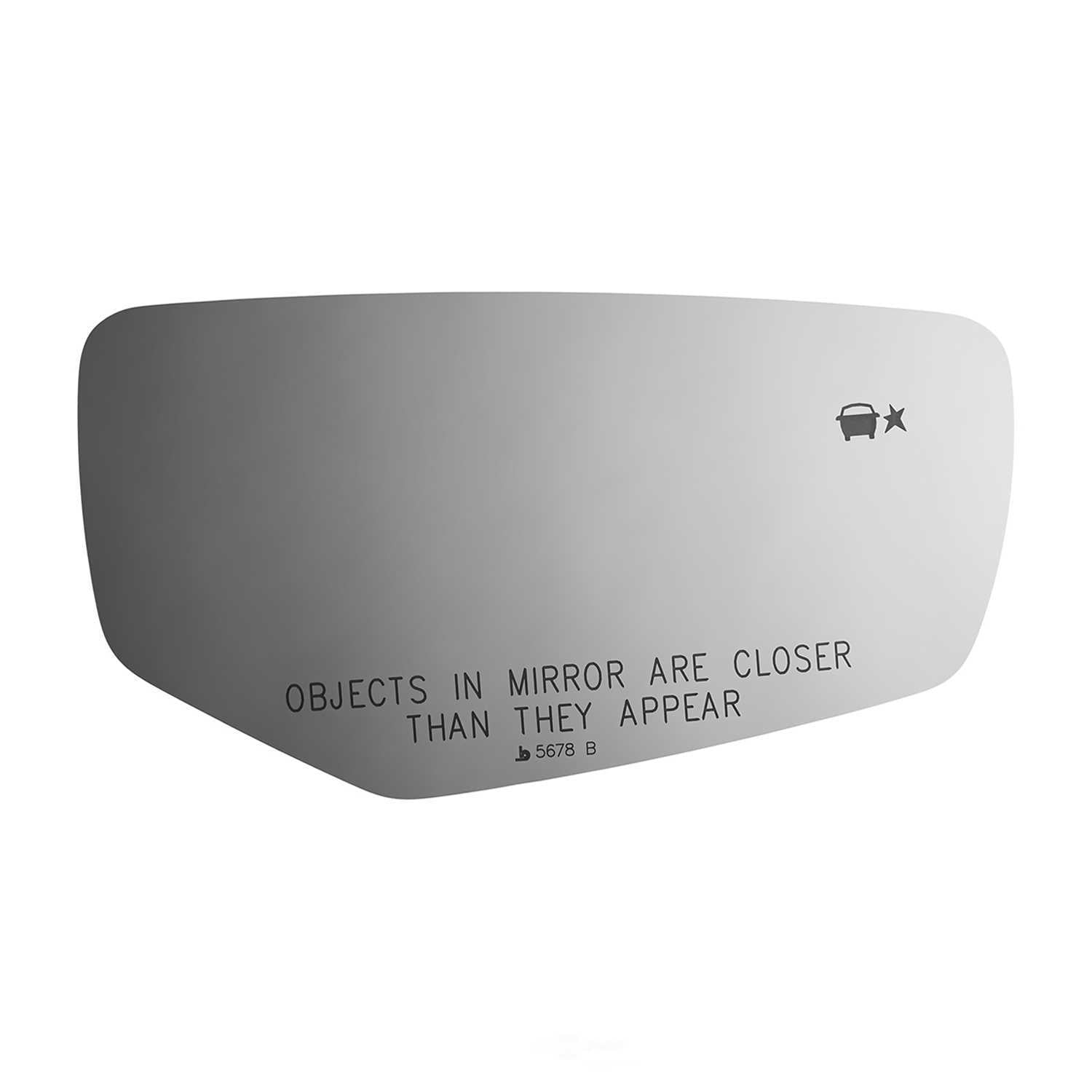 Burco Side View Mirror Replacement Glass - Clear Glass - 5678B