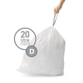 thumbnail image 2 of Bolsas de basura Simplehuman Code D, 20 litros, 5.3 galones, 100 unidades, 2 of 4