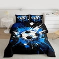 thumbnail image 2 of Castle Fairy Children Soccer Twin Comforter Sets,Ball Game Bedding Set,Sport Bedding Set, 2 of 8