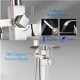 thumbnail image 4 of Waterfall Brushed Nickel Freestanding Bathtub Faucet Bathroom Faucet HandShower, 4 of 7