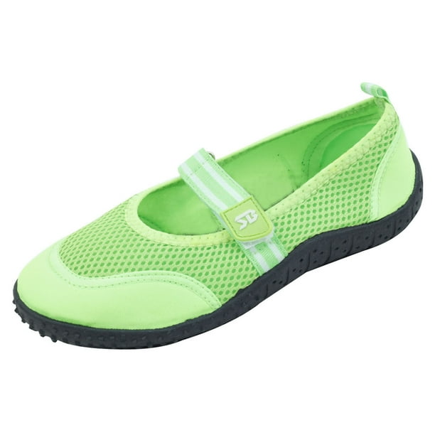 red aqua shoes