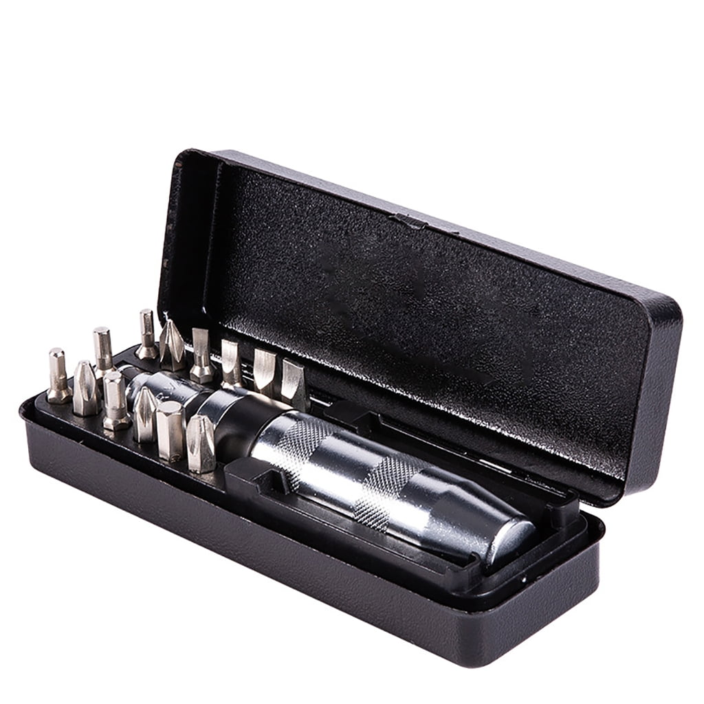 MOMOJIA Multifunctional Metal Shock Screwdriver Set Cross Slotted Screwdriver Bit Hardened Chrome Vanadium Steel Construction
