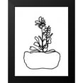 thumbnail image 2 of Chapman, Marcy 15x18 Black Modern Framed Museum Art Print Titled - Hand Sketch Flowerpot II, 2 of 5
