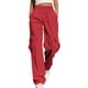 thumbnail image 5 of TaTaai Women Solid Color Loose Fit Cargo Pants Straight Leg Long Pants With Pockets Lightweight Breathable Soft Fabric Machine Washable No Fading Daily Outdoor Street Wear Gift, 5 of 9