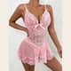 thumbnail image 1 of Pijama de tentación de encaje sexy con perspectiva de lencería sexy para mujer de talla grande europea y americana, 1 of 5