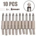 thumbnail image 5 of 6.35mm Mono Amplifier Plug 1/4Inch Male Mono Monaural Jack Audio Cable Connector Plug Microphone 30Pcs, 5 of 5